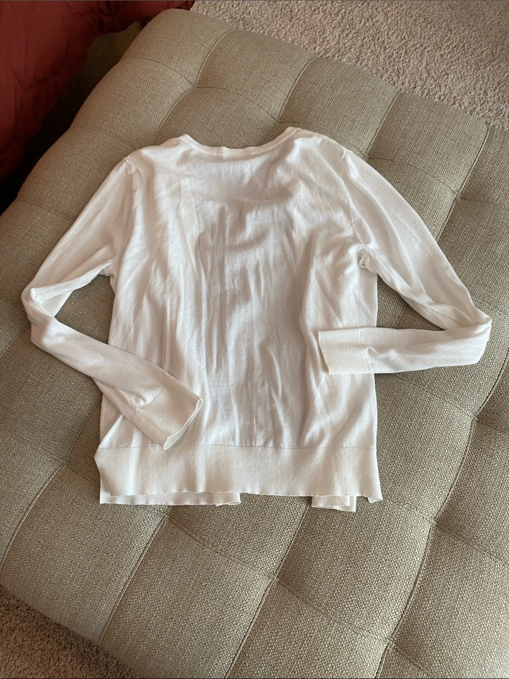 LOFT White Lightweight Cardigan - Picture 7 of 7